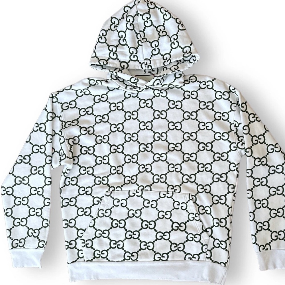 Gucci Monogram White and green Hoodie